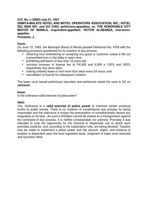 ermita-malate hotel vs city mayor of manila case digest|CASE DIGEST : Ermita.